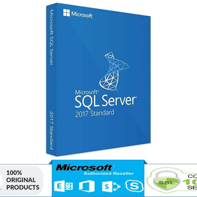 SQL Server 2017 Standard - 64 Bits 8 Cores & CALs ilimitados