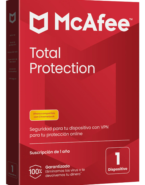 McAfee Total Protección 1 Dispositivo 1 Año McAfee